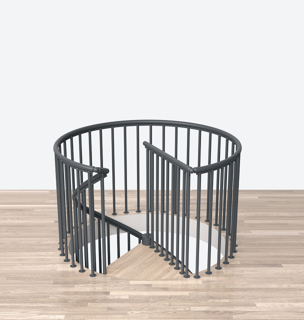 Reposgelænder CLASSIC spiral/rund