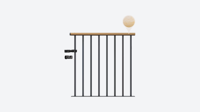 Gelænder til repos CLASSIC Anthracite, RAL 7016