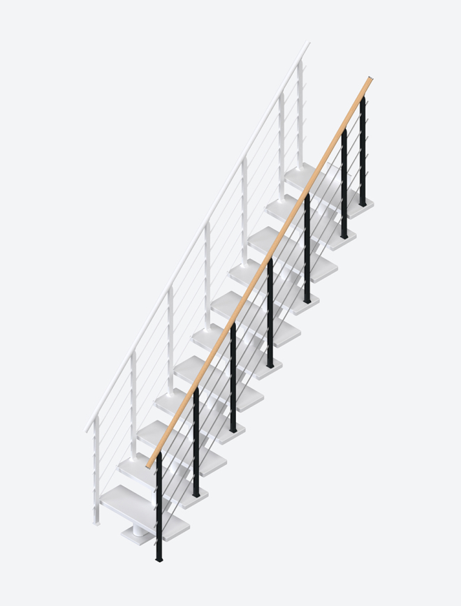 Ekstra gelænder DESIGN White RAL 9016