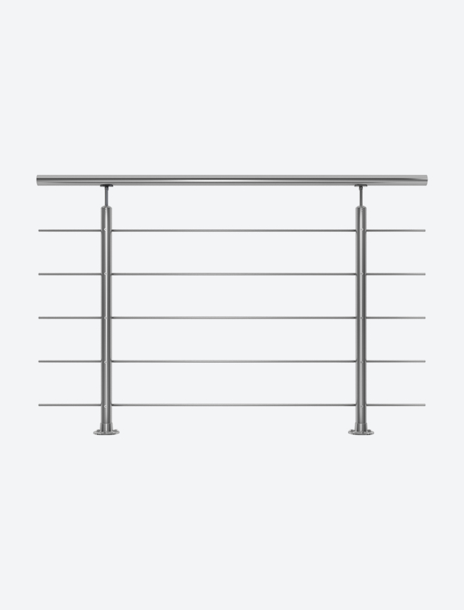 Gelændersæt HARMONY rustfri stål Grey metallic