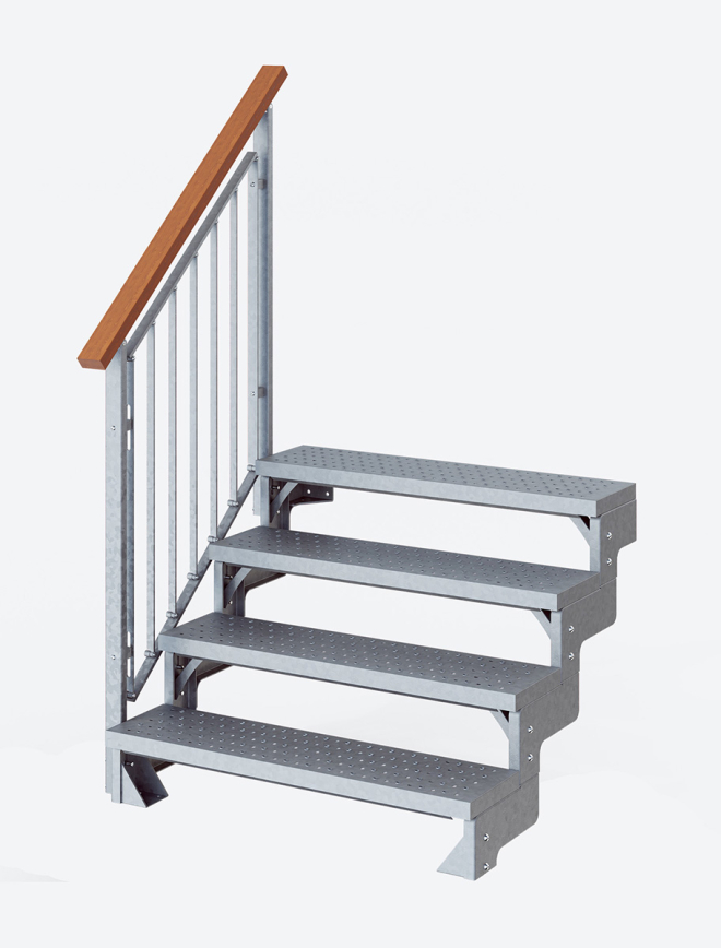 Ståltrappe GARDENTOP hultrin Black