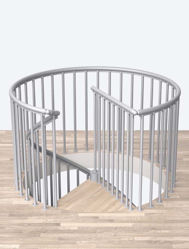 Reposgelænder CLASSIC spiral/rund