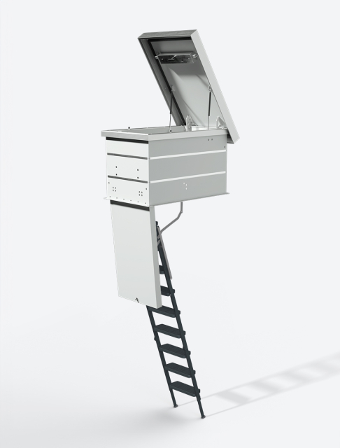 DOLLE taglem med clickFIX® 76 Thermo Comfort lofttrappe 