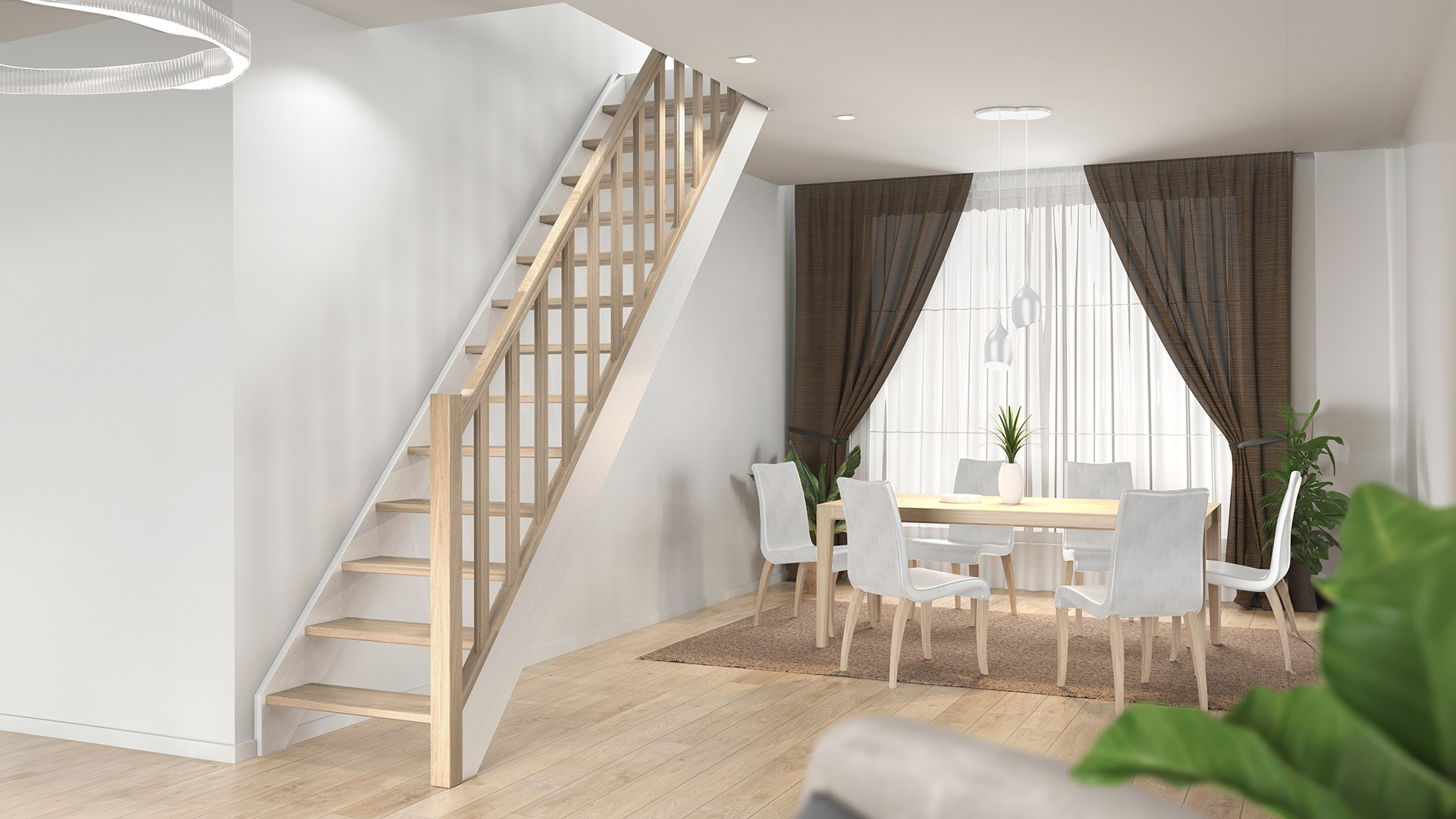 Trappe HELSINKI hvid White