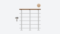 Gelænder til repos DESIGN White RAL 9016